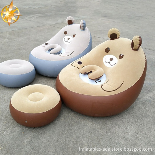 Comfortable relax recliner inflatable lazy sofa chair beanbag lounge chair inflatable living room party air sofa chair set